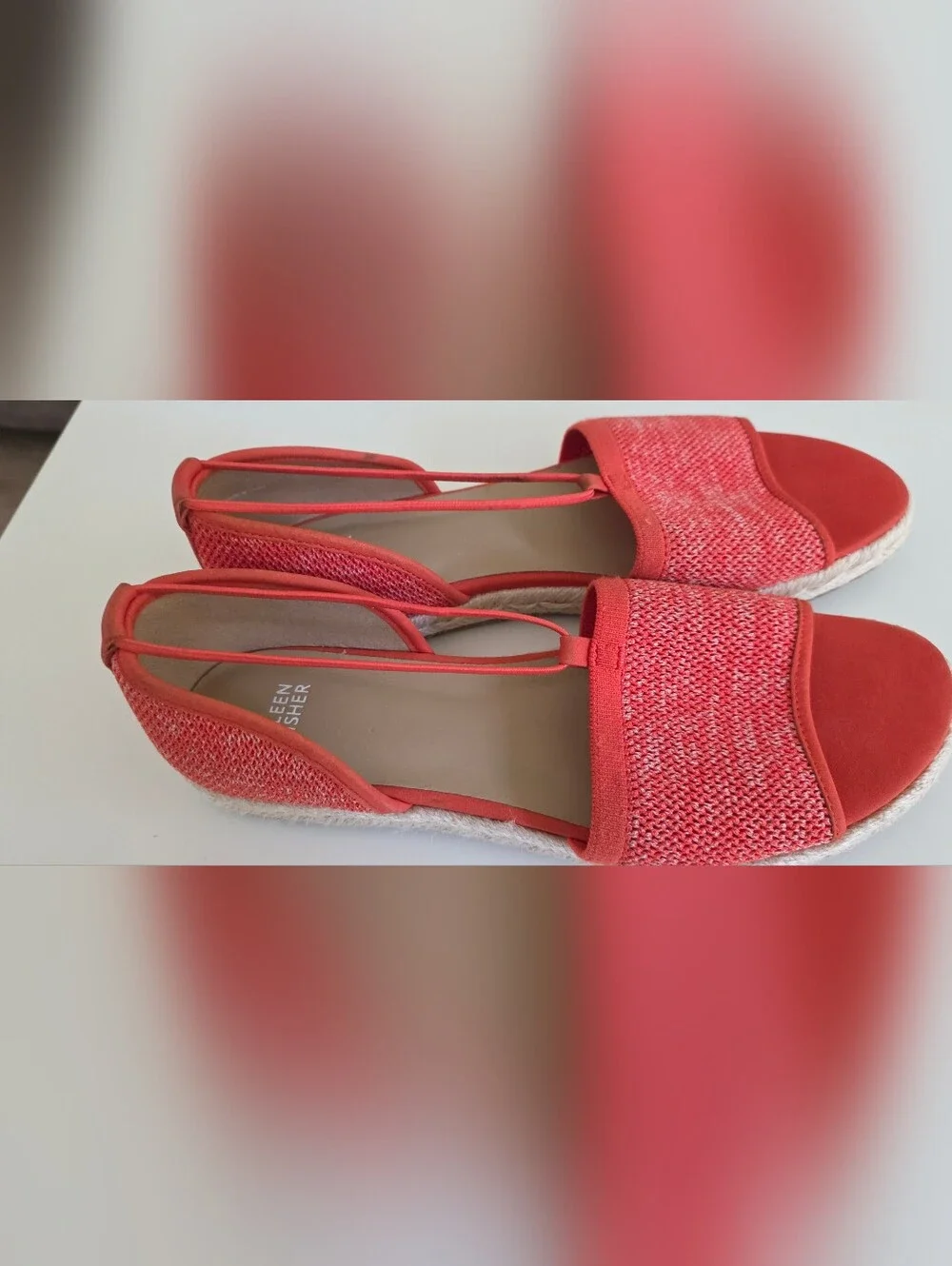 Eileen Fisher Coral Knit Espadrille Sandals